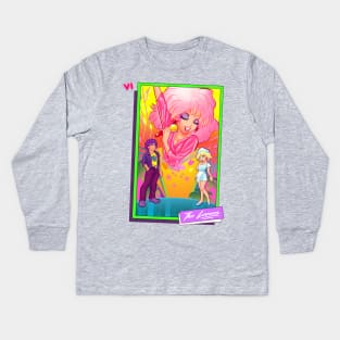 Saturday Morning Tarot VI The Lovers Kids Long Sleeve T-Shirt